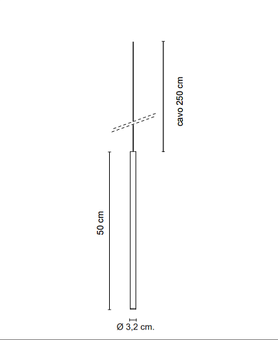 Подвесной светильник EGOLUCE Stick 1580 Bianco 50 4000K Stick 1580.01/W/48