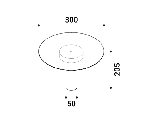Настольная лампа Davide Groppi Vis à Vis 3000K ON/OFF с адаптером питания Vis à Vis 1A4530000.30.00+1Z0000088