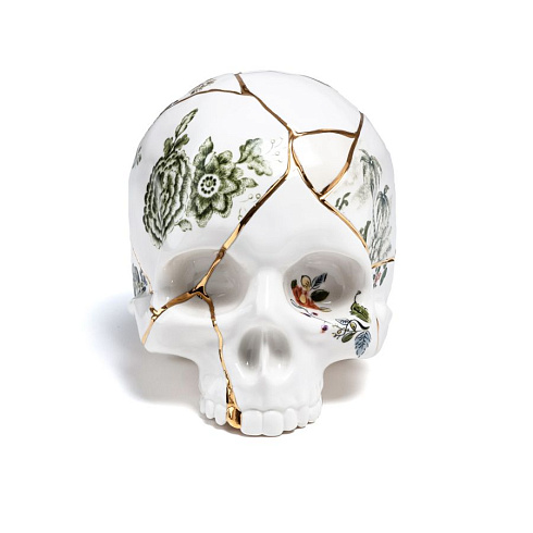 Статуэтка Seletti Skull Kintsugi 09943