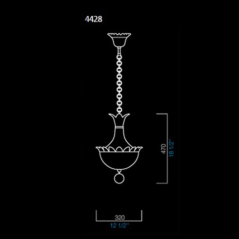 Подвесной светильник Barovier & Toso 4428/OB Fanali Veneziani