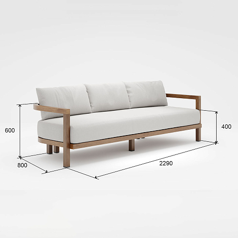 Диван Delight Collection Outdoor Valencia Valencia Valencia Sofa 3-seat