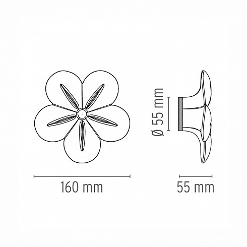 Встраиваемый светильник Flos F9450061 WALLFLOWER
