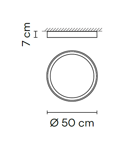 Потолочный светильник Vibia Up 4440 White TW+Casambi  Up 444093/8Z