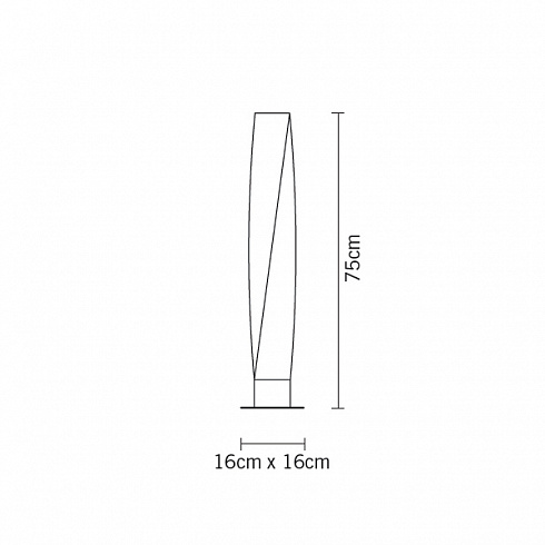 Напольный светильник Fabbian D49B0359 Twirl