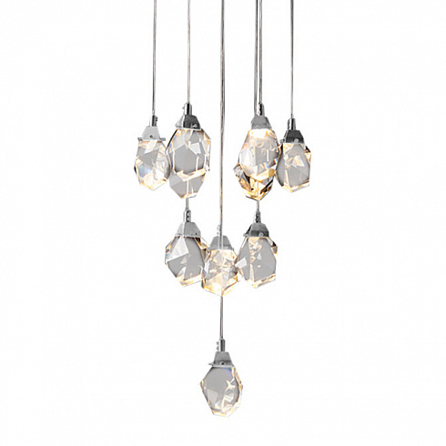 Подвесной светильник Delight Collection Crystal rock 11 chrome Crystal rock MD-020B-11 chrome