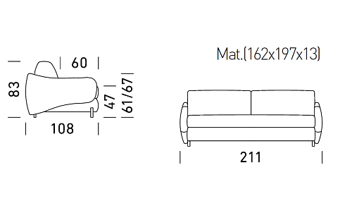Диван Dienne Salotti Tea 3500 Scorpius 05 Views II