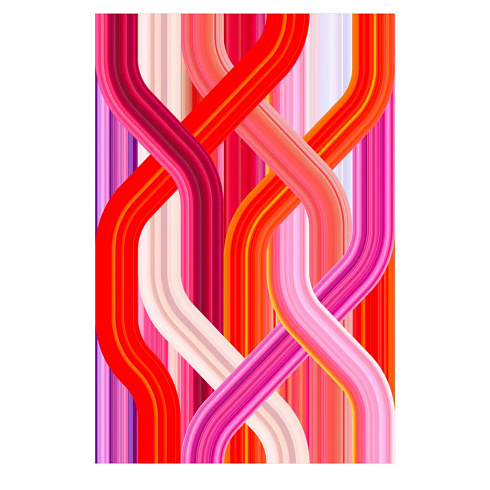 Ковер Qeeboo Wave Red Rectangular Carpets 42003WR