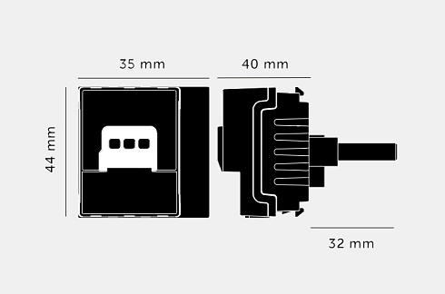 Модуль Buster and Punch Module Dimmer / 250W LED / Retractive Switch Compatible only Plates and Modules CDM-142038