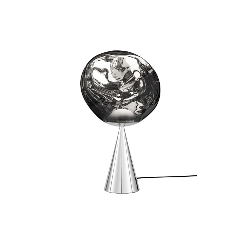 Настольная лампа Tom Dixon Melt Cone Fat silver/silver Melt MES02CH-TUN02M2