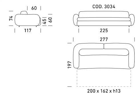 Диван Dienne Salotti Curvi 3034 Views II