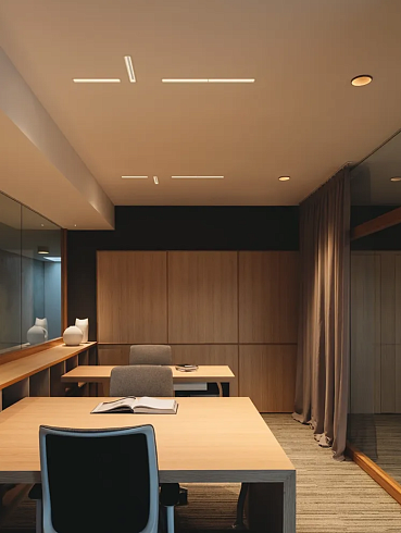 Встраиваемый светильник Vibia Line 3605 Black Tunable White+RGB Protopixel Line 360511/AY