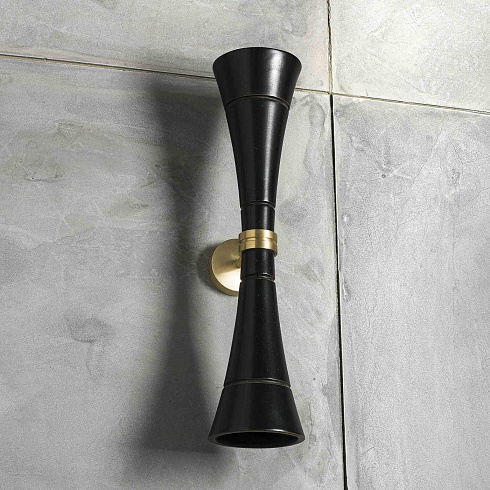 Настенный светильник Chelini Cone Cone Cone black+satin brass