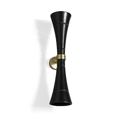 Настенный светильник Chelini Cone Cone Cone black+satin brass