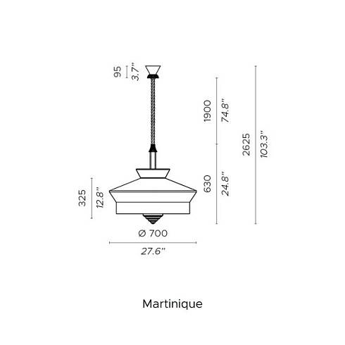 Подвесной светильник Contardi CALYPSO XL MARTINIQUE CALYPSO ACAM.002737