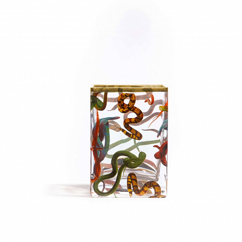 Ваза Seletti Snakes Small Toiletpaper Glass Vase 14121