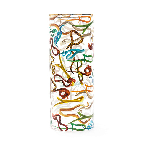 Ваза Seletti Snakes Big Toiletpaper Glass Vase 14201