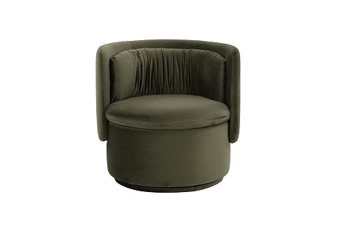 Кресло поворотное велюр зеленый см Garda Decor ZW-KRES-061 ZEL 