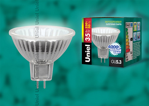 Лампа галогенная Uniel JCDR-X35/4000/GU5.3 Xenon